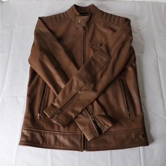 Men's Classic Brown Leather Jacket